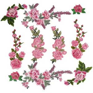 10Pcs 5 Styles Computerized Embroidery Cloth Sew on Patches