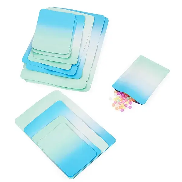 72Pcs 4 Styles Two Tone Rectangle Plastic Gift Bags