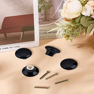 4Pcs Porcelain Cabinet Door Knobs