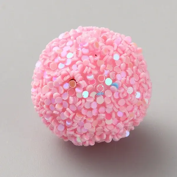 Opaque Acrylic Glitter Beads