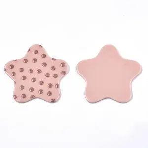 Opaque Printed Acrylic Cabochons