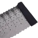 Flower Pattern Polyester Mesh Tulle Fabric
