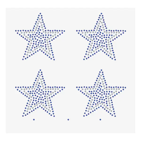 Star shape Glass Hotfix Rhinestone