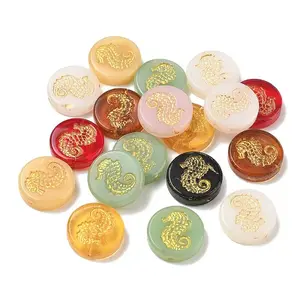 Baking Paint Mixed Styles Glass Beads
