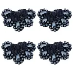 4Pcs Glass Rhinestone Sew on Ornament Accessories