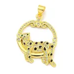 Brass Micro Pave Cubic Zirconia Pendants