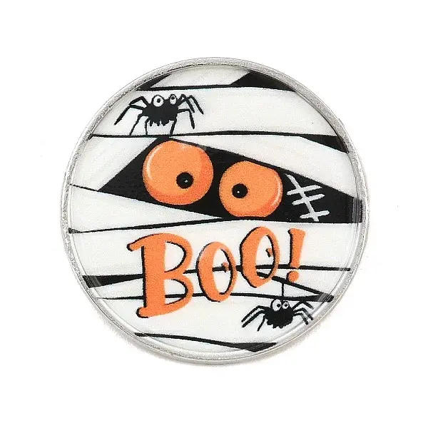 Halloween Printed Alloy Lapel Pin Backs for Backpack Clothes