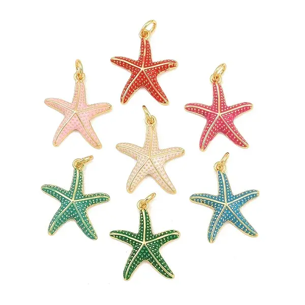 Brass Enamel Pendants