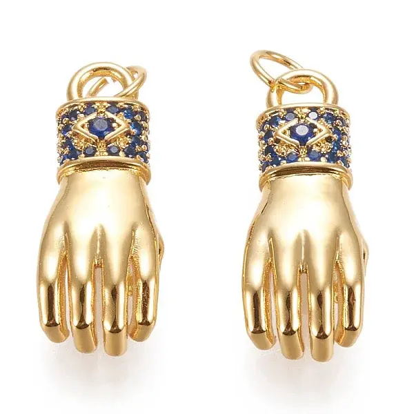 Brass Cubic Zirconia Pendants