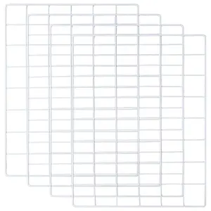 4 Bags Spray Printed Iron Mesh Wall Mounted Hanging Display Stands