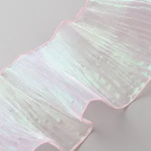 6 Yards Laser Polyester Pleated Lace Trim