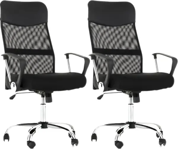 MERCURY 2PACK Kancelárská stolička PREZIDENT černý (2 ks)