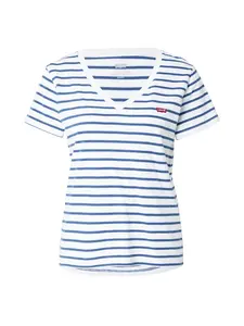 LEVI'S ® Tričko 'The Perfect V-Neck'  námornícka modrá / biela