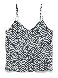 VERO MODA Top 'VMJosie'  námornícka modrá / biela