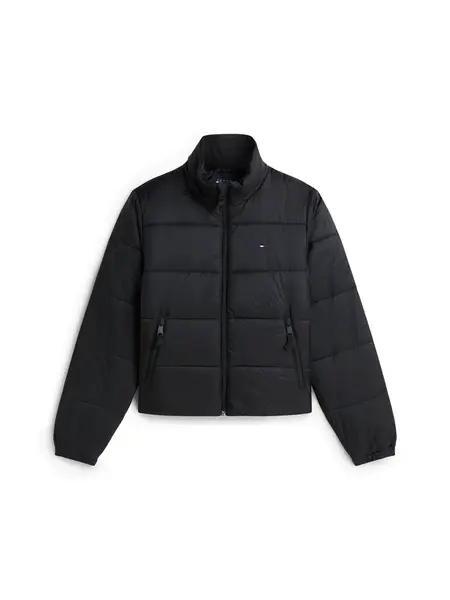 Tommy Jeans Prechodná bunda  čierna