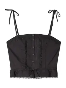 Bershka Top  čierna