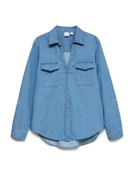 VERO MODA Tričko 'VMBUMPY'  modrá denim