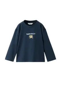MANGO KIDS Tričko 'EASTOWN'  tmavomodrá