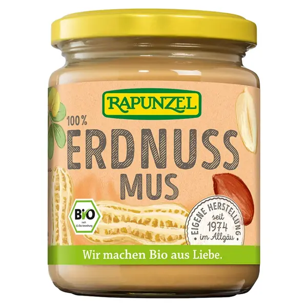 RAPUNZEL100% arašídová pasta jemná BIO 250 g