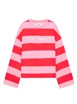 Pull&Bear Mikina  ružová / červená / biela