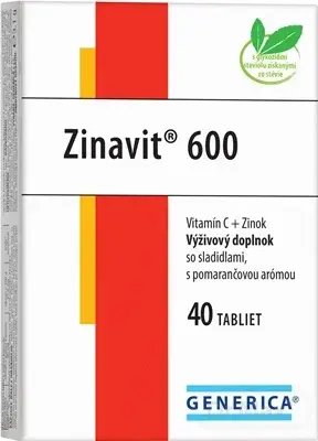 GENERICA Zinavit 600 s pomarančovou arómou