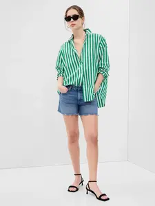 GAP Pruhovaná košile oversized - Dámské