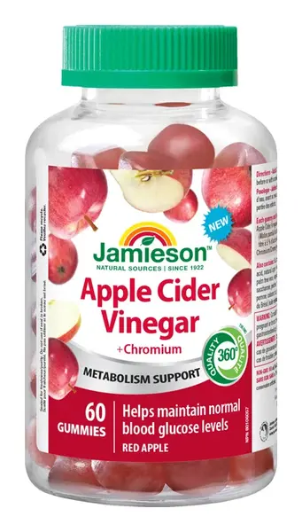 Jamieson Apple Cider Vinegar+Chromium Gummies 60ks