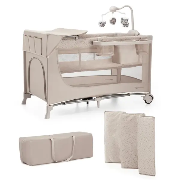 Postieľka cestovná Joy 2 s doplnkami Beige