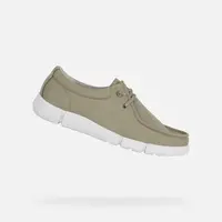 Light green men's moccasins Geox Adacter m - Men's