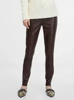 Brown women's leather trousers ORSAY - Women's