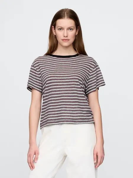 GAP Linen crop t-shirt - Women's