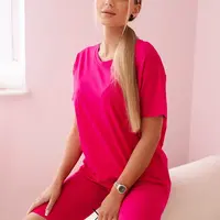 Set of top+leggings fuchsia