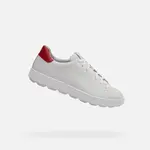 White men's sneakers Geox Spherica Ecub-1 - Men's