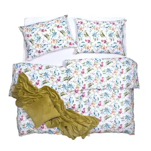 SCANquilt povlečení KREP multi pestrá 140 x 200/70 x 90 cm