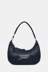 Kabelka Tommy Jeans tmavomodrá barva, AW0AW17895