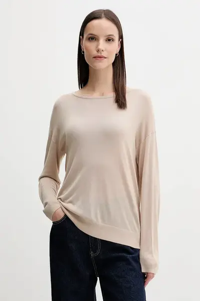 Svetr United Colors of Benetton dámský, béžová barva, 103VD10AV