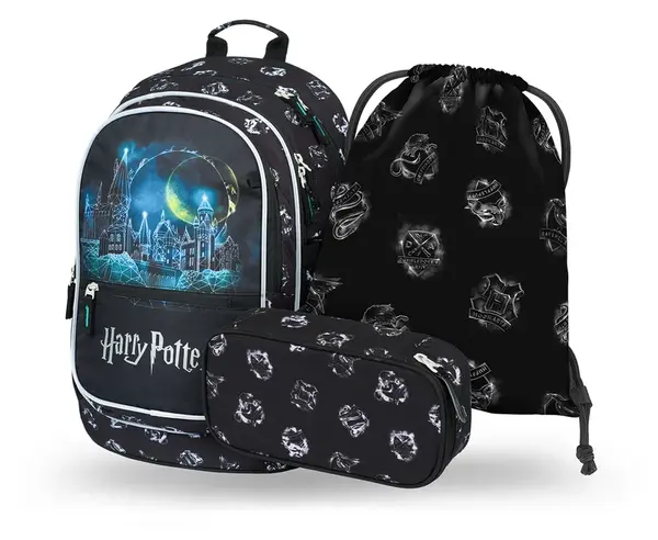Baagl 3 SET Core Harry Potter Bradavice: batoh, penál, sáček