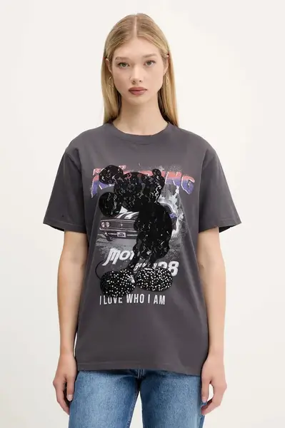 Bavlněné tričko Desigual MICKEY LACE