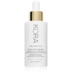 KORA Organics Silky Sun Drops opalovací emulze na obličej SPF 30 30 ml