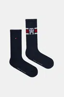 Ponožky Tommy Hilfiger 2-pack tmavomodrá barva, 701236320