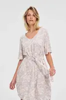 Marisse Viscose Dress With A Pink Belt