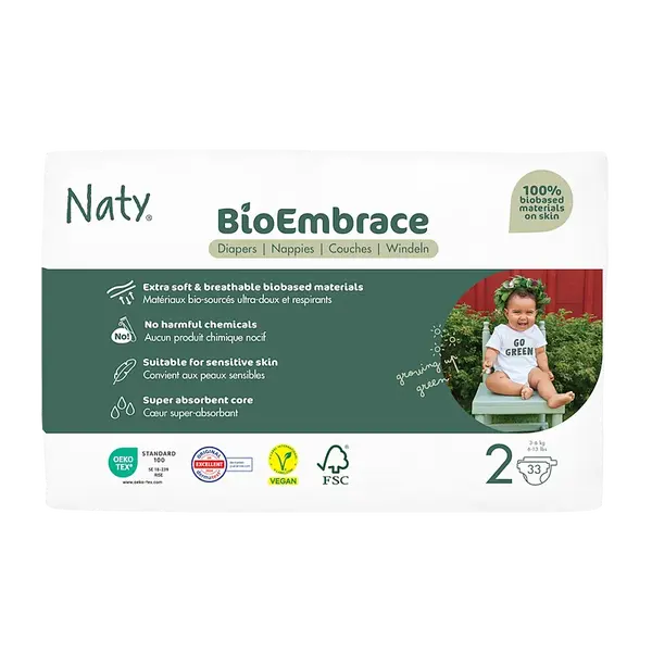 ECO BY NATY Bioembrace mini plenky 3-6 kg 33 kusů