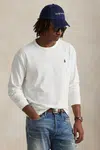 Bavlněné tričko s dlouhým rukávem Polo Ralph Lauren bílá barva, 710970697