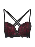 LASCANA Podprsenka  červená / čierna
