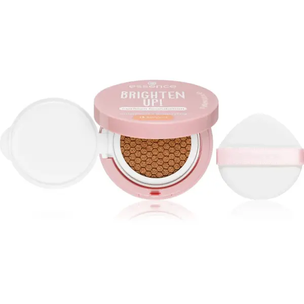 essence BRIGHTEN UP! Cushion Foundation make-up v houbičce odstín 13 Almond 12 g