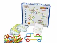 Konstrukční stavebnice – Circle Puzzle (slámky)