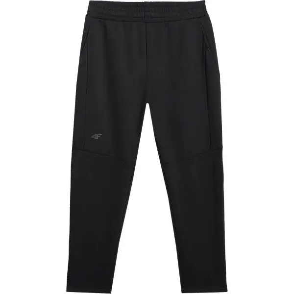 4F TROUSERS CAS Pánske tepláky, čierna, veľkosť
