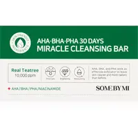 Some By Mi AHA∙BHA∙PHA 30 Days Miracle Cleansing Bar čistiace hydratačné mydlo pre mastnú a problematickú pleť 106 g