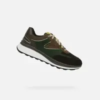 Green Men's Geox Spherica Actif X1 Sneakers - Mens