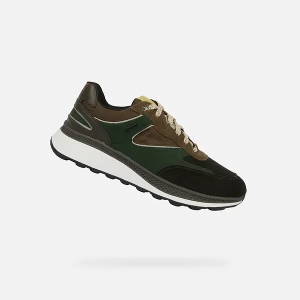 Green Men's Geox Spherica Actif X1 Sneakers - Mens